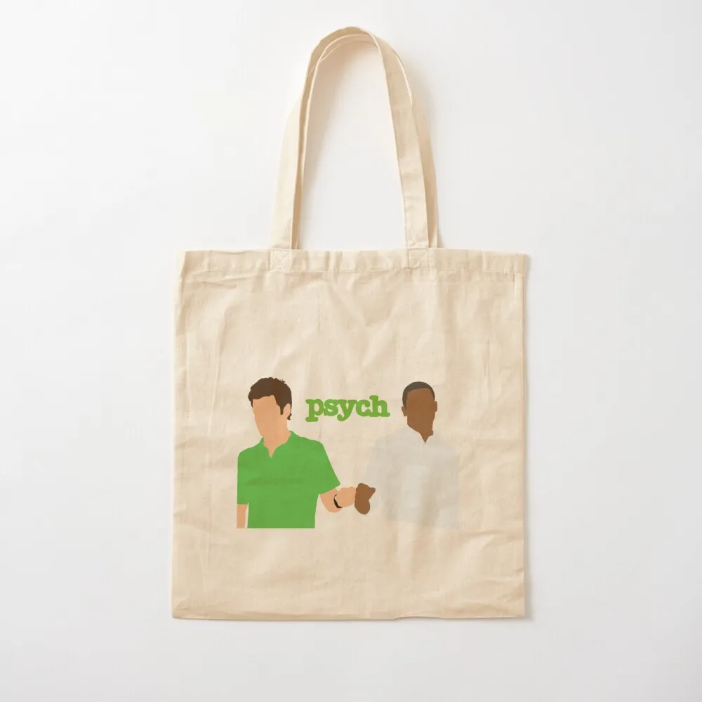 

Psych Shawn and Gus Tote Bag Women's beach bags custom tote bag Women's shopping bag Handbags women Canvas Tote