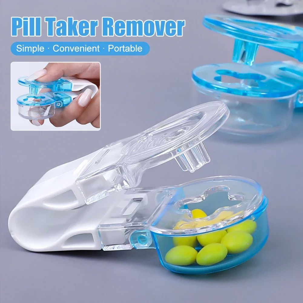 Portable Pill Taker Anti Pollution Artifact Medication Dispenser Reusable Pill Taker Cup Travel Medicine Organizer Pill Popper