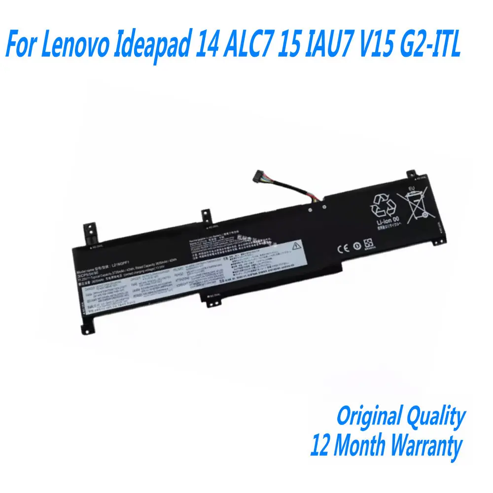

11.25V 42Wh L21C3PF0 L21D3PF0 L21L3PF0 L21M3PF0 Laptop Battery For Lenovo Ideapad 14 ALC7 15 IAU7 V15 G2-ITL