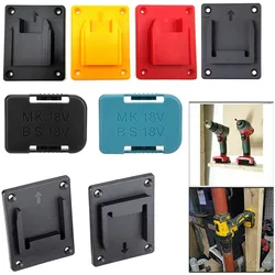 Electric Tool Holder Battery Storage Rack For Makita/Bosch/Dewalt/Milwaukee 18V Batteries Wall Mount Tool Bracket Fixing Devices