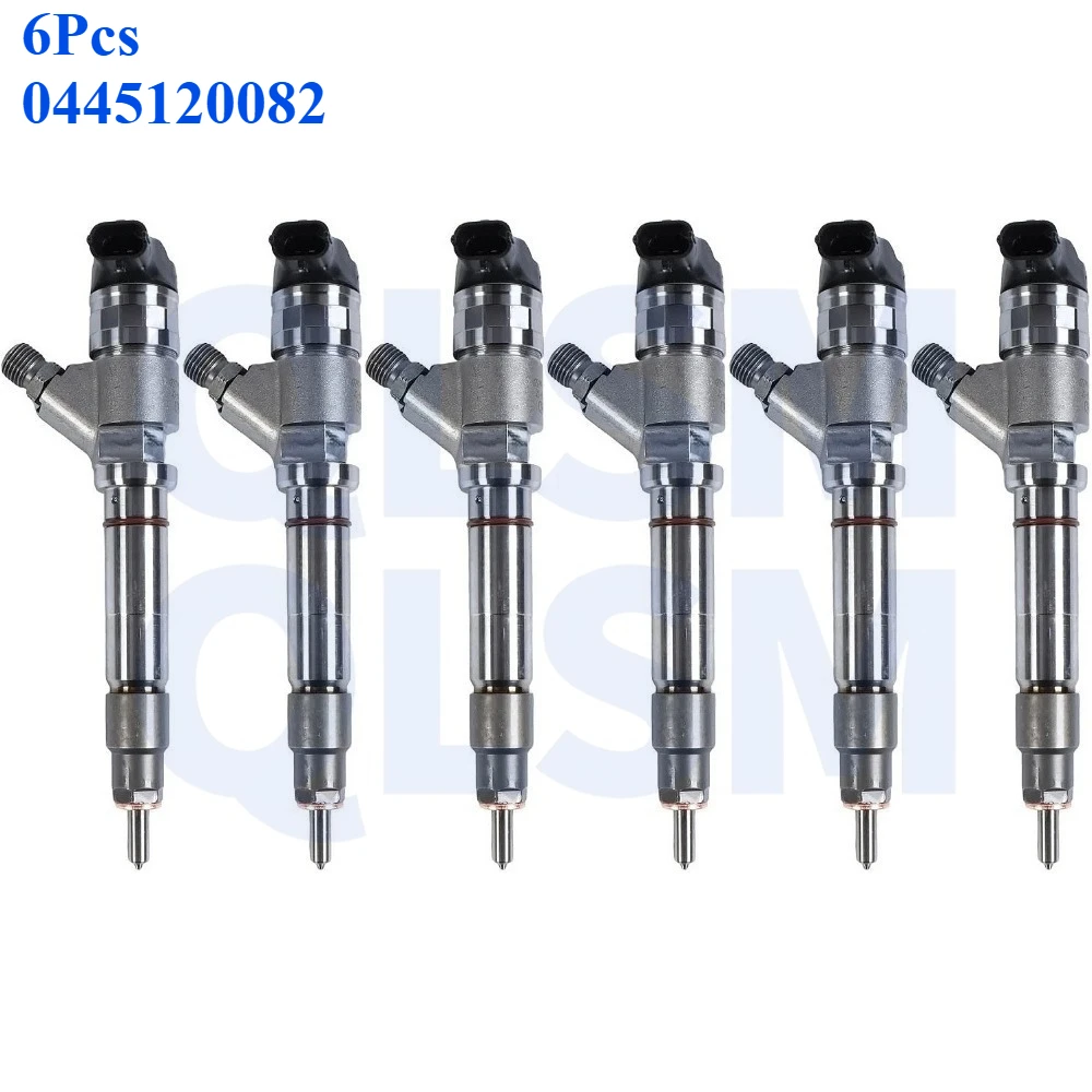 

6 шт. форсунок Common Rail 0445120082 для дизельных двигателей Dongfeng Cummins ISBe ISDe, топливные форсунки для грузовиков 4930286 5263308