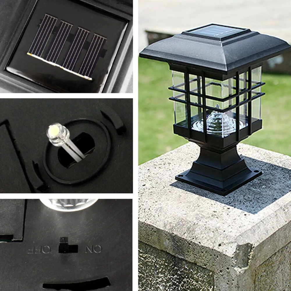 Solar Light Retro Solar LED Light Outdoor Garden Light Waterproof Landscape Lamp Yard Sconce Outdoor Solar Wall Lamp