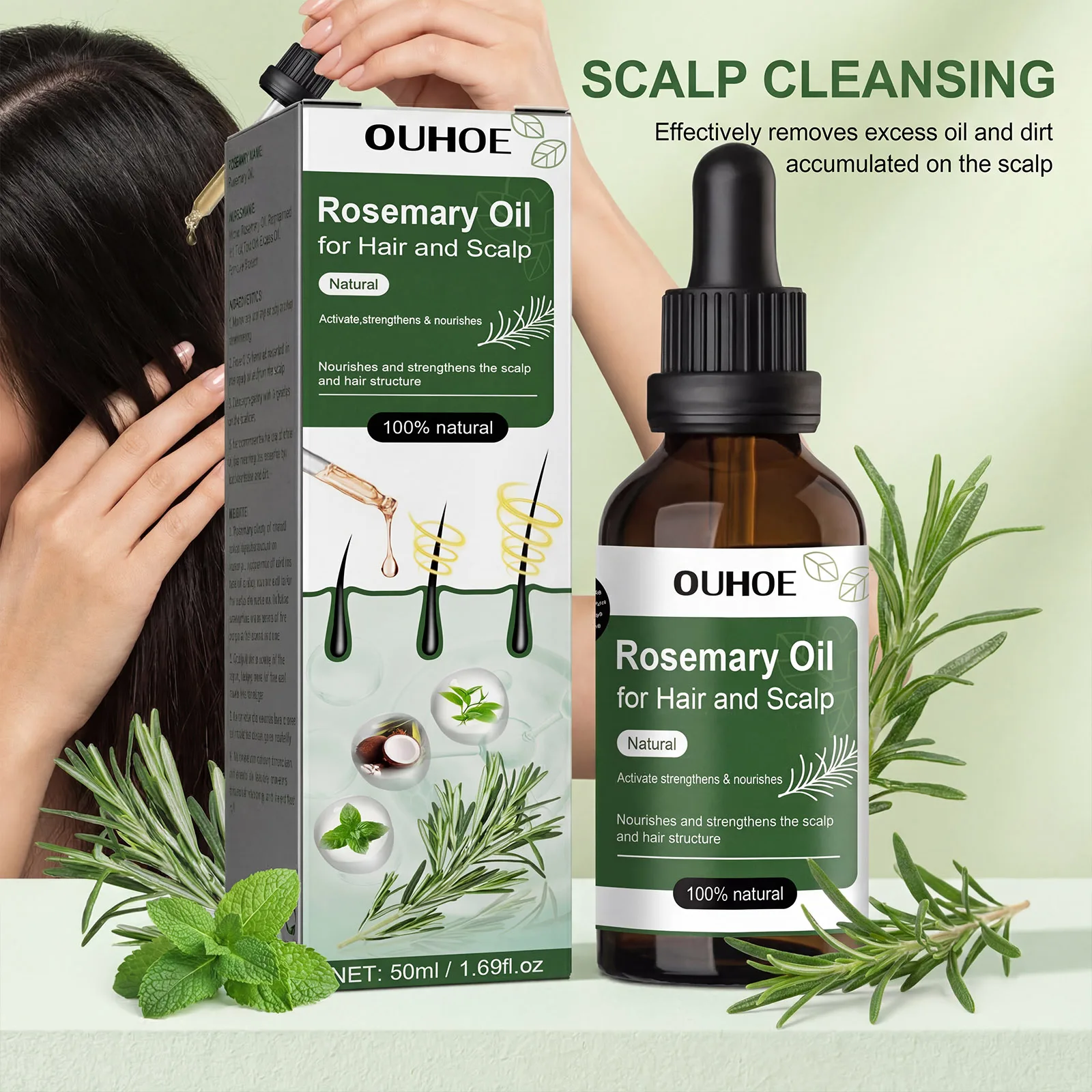 Óleo Antiqueda de Alecrim: Tra - Rosemary Hair Oil avaliação e preço