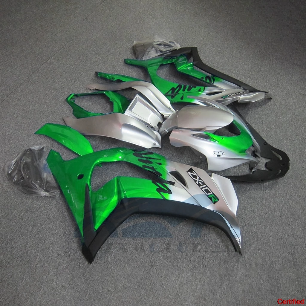 

Комплект обтекателя мотоцикла ZX10R 2016 2018 2019 2020 для Kawasaki ZX-10R ZX-10R 16 17 18 19 20 Street Sport Green Grey Bodykit