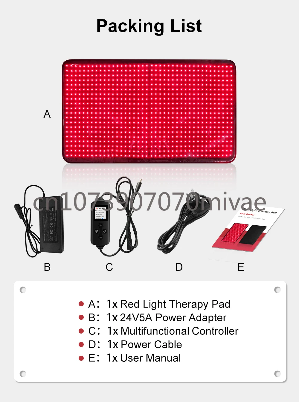 Wholesales High Quality Skin Care Fabric Red Light Therapy Mat TLB600 Home Use Pain Relief 660Nm 850Nm Full Massage Beauty Spa