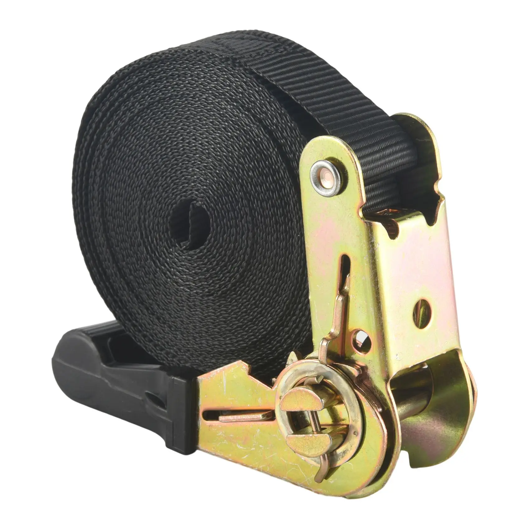 PORK-2 Pack 20 FT sangles d'arrimage à cliquet 6M X 25mm sangle à cliquet sans fin sangle à boucles de came robuste pour motos, voiture