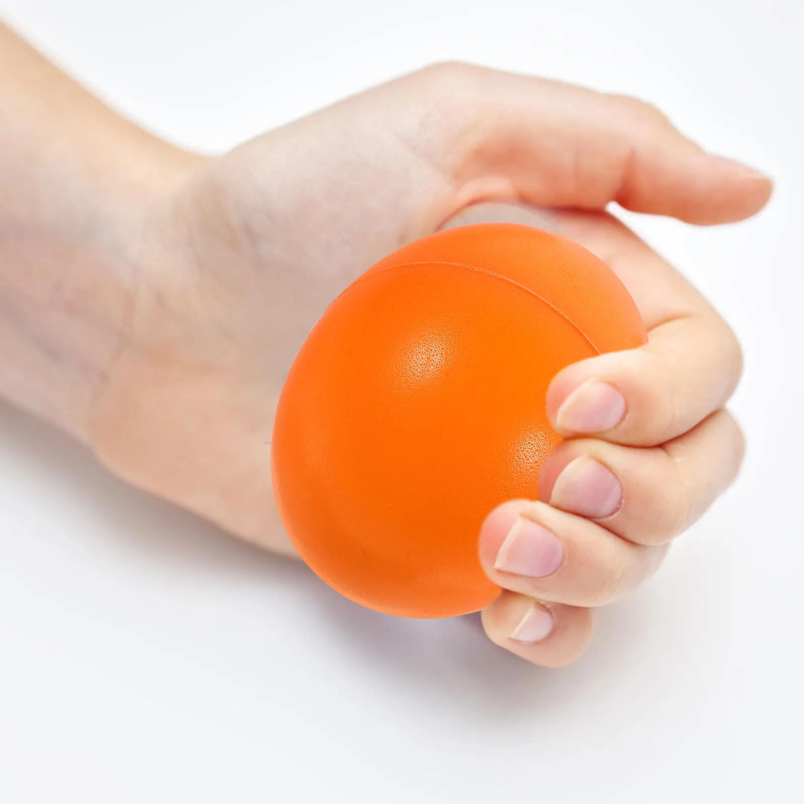 

12pcs Stress Balls 63mm Orange Foam Squeeze Toys Pressure Relief Sensory Fidget Toy Small Size Portable Elastic Fun Plaything