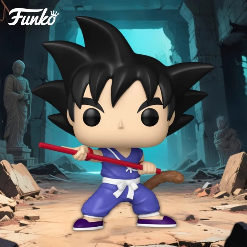 

Genuine Edition FUNKO POP Dragon Ball: Goku with The Power Pole Anime Desktop Decoration Ornament Model Toys Collectible Model