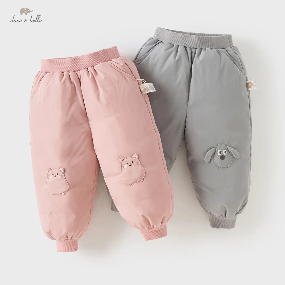

Dave Bella Children Down Pant Autumn Winter Boys Girls Thick Trousers Elastic Waist Casual Outerwear Children Clothing DB4253755