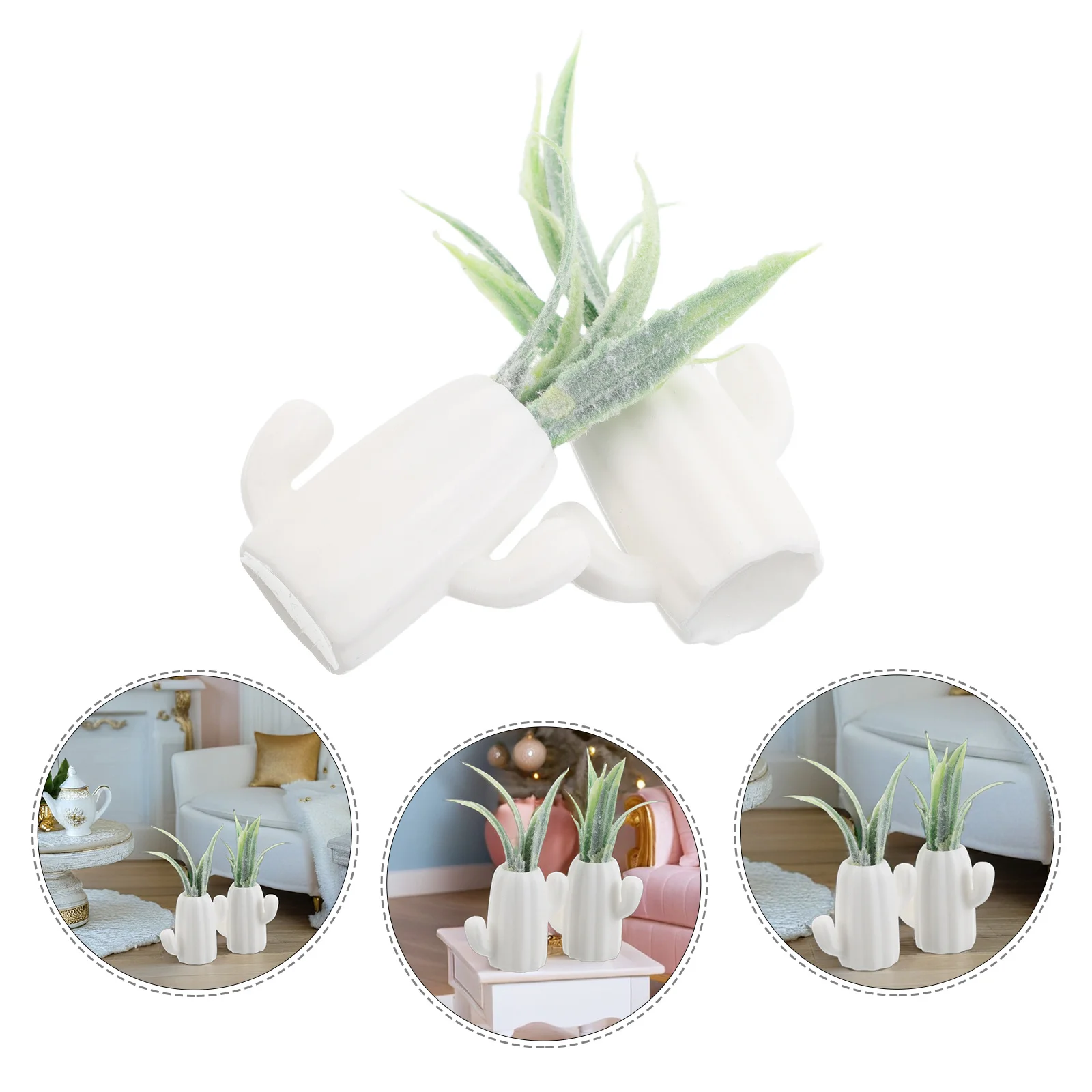 

2pcs Miniature Realism Bonsai Pots Durable Fake Plants For Dollhouse Scene 1:12 Scale Fairy Garden Decor Mini Artificial