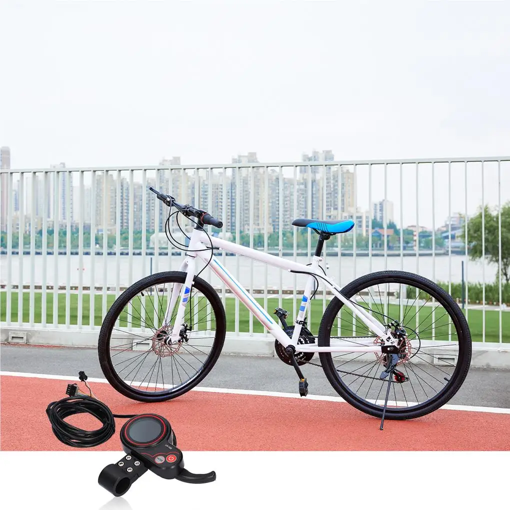 

6-Wire Electric Bicycle Controller with LCD Display Meter 24V/36V/48V 350W Bicycle Motor Brushless Controller Kit for Scooter Mo