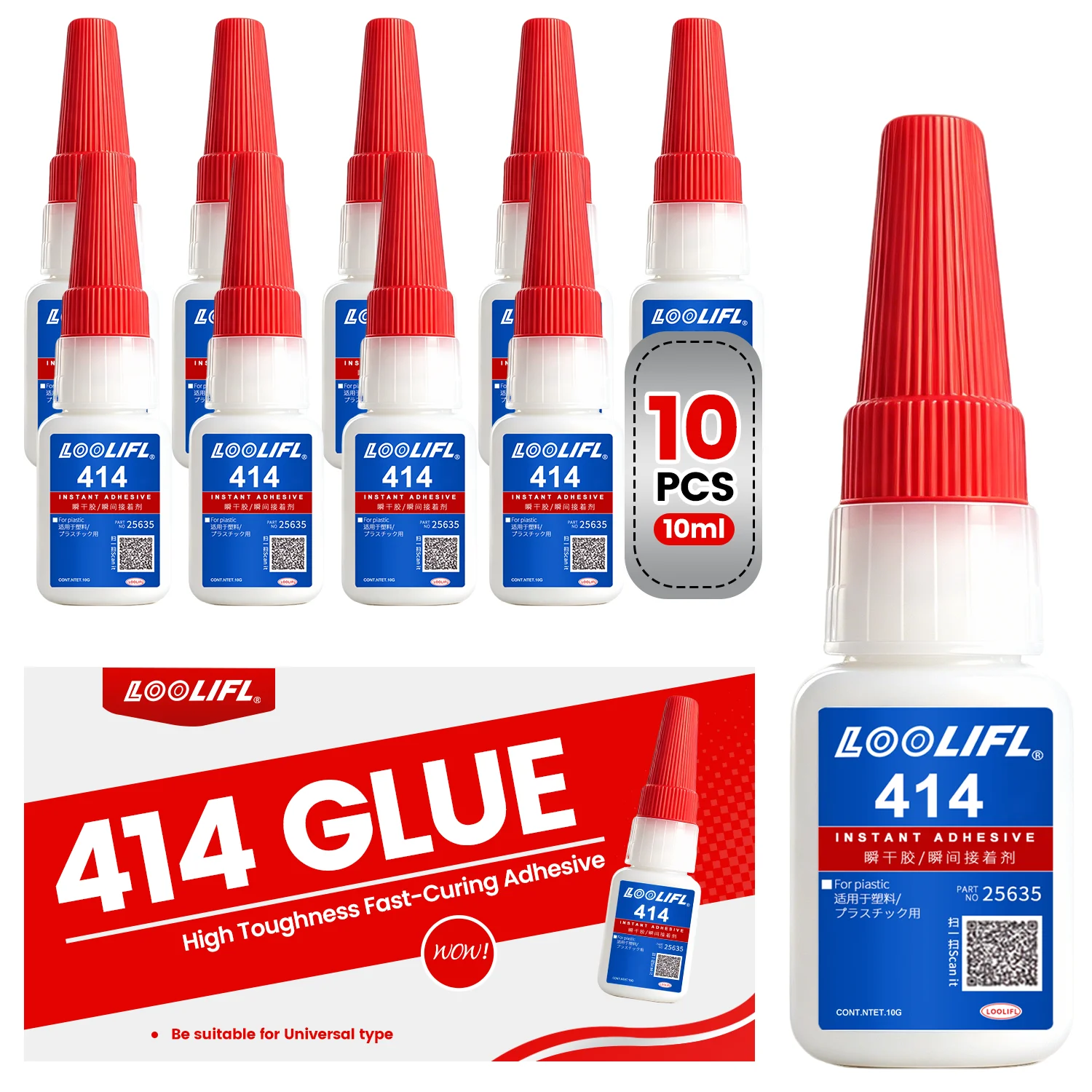 

414-Diy Handmade Glue, Strong Quick-Drying Transparent Glue, Suitable for Pla, Abs, Tpu, Petg Plastics, Model Assembly Glue, High Toughness, Model Glue, Material Glue, Special Assembly Glue, Multi-Material Printing Compatible Glue