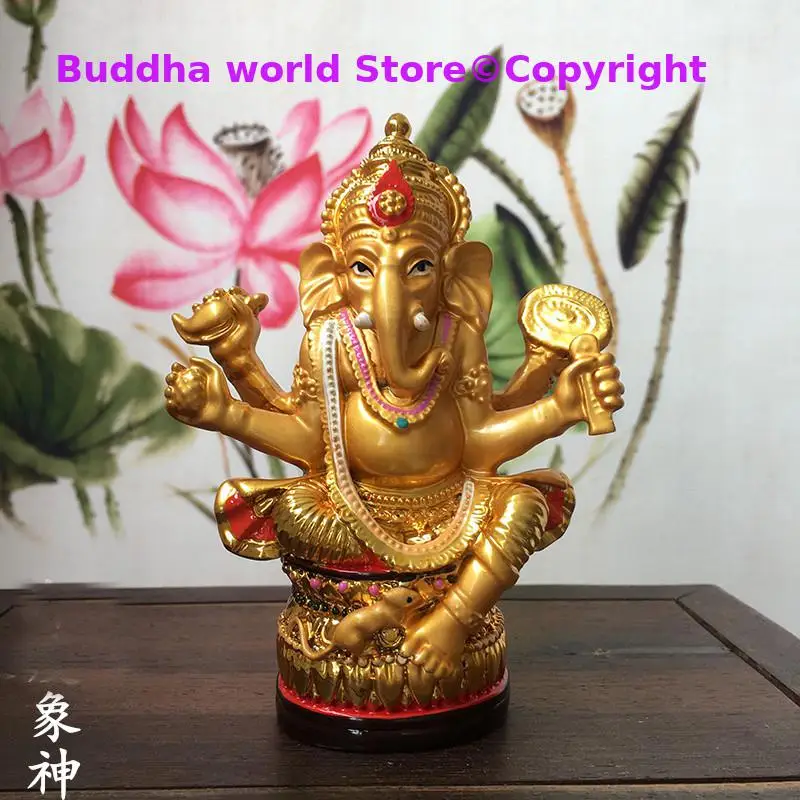 

Buddhism colored draw Good Buddha statue Southeast Asia Thailand Ganesh God of wealth Buddha statue bring money GOOD LUCK