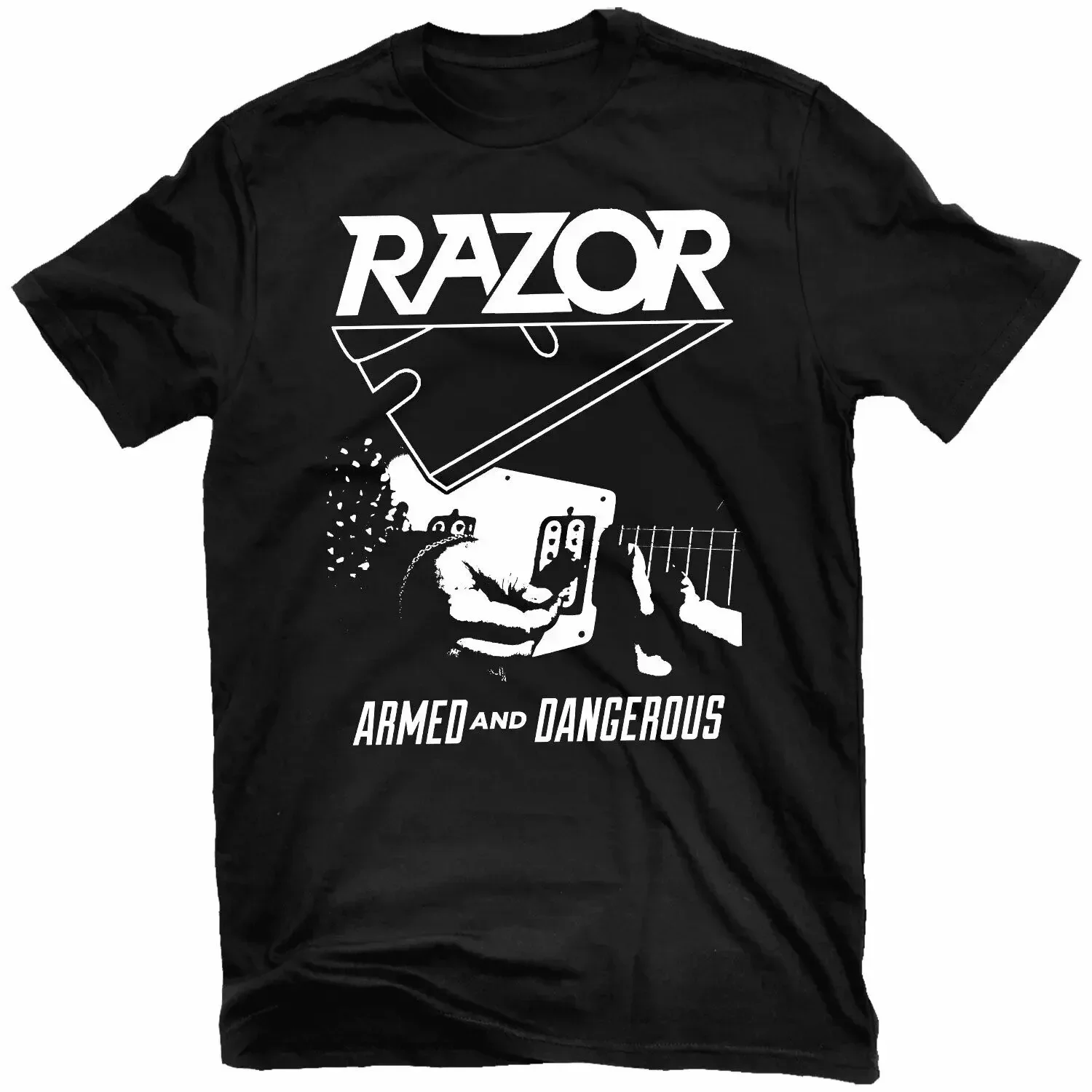 RAZOR Armed And Dangerous T-Shirt NEW! Relapse Records TS4640