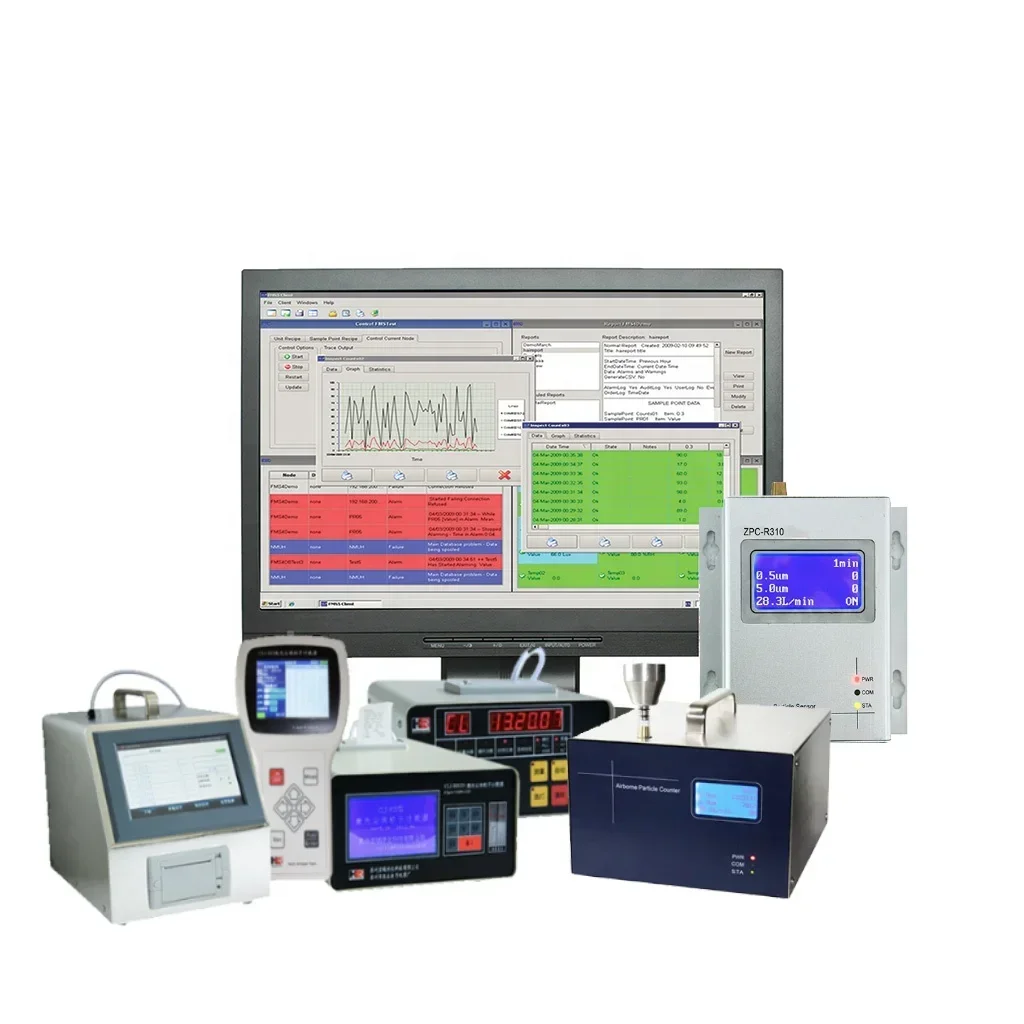 HiYi Cleanroom Facility System 1CFM Pharmaceutical Factory Pharma Lab Particle Counter Sensor Remote Particle Counter