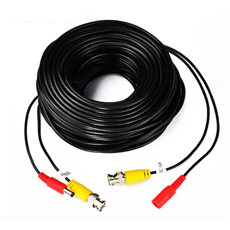 5m 10m 15m 20m 25m 30m 50m ALL Copper BNC+DC 2in1 Surveillance CCTV CAMERA Cables Video+Power HD AHD Security Wire Extended Line