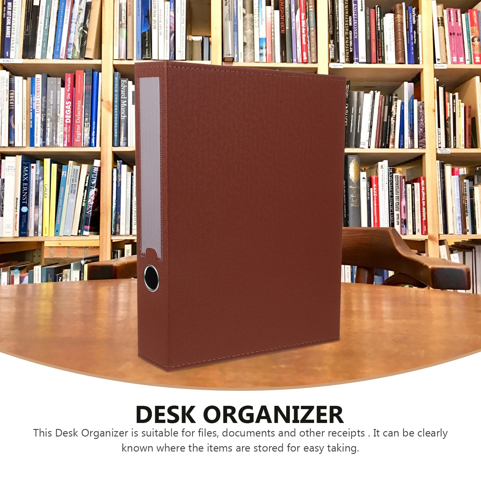 

Sturdy Boxes with Lids Large Capacity Document Storage Organizer Waterproof for Office Home Desktop Use A4 File