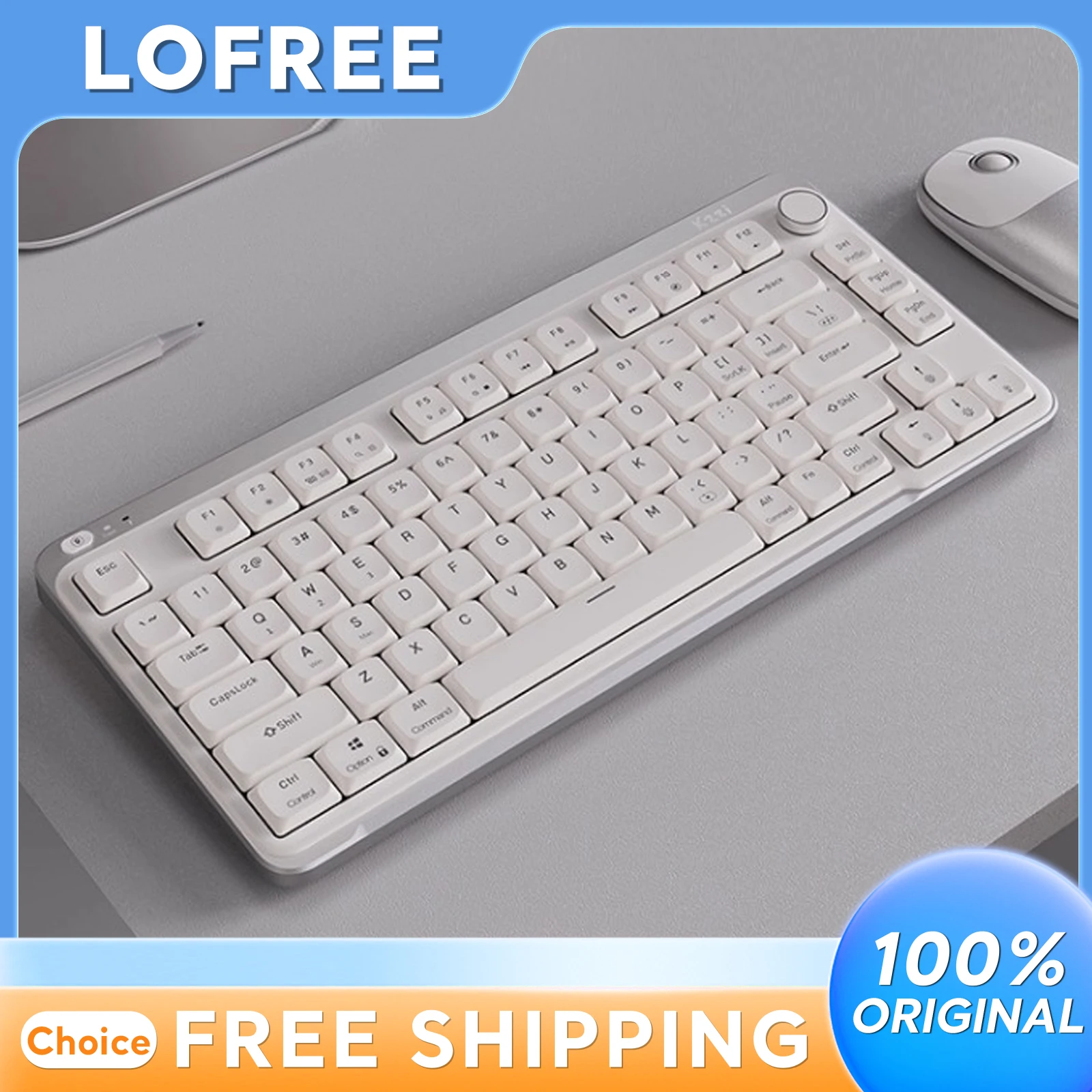 

KZzi I75 Youth Edition Mechanical Keyboard Wireless Tri-Mode 3750mAh 80 Keys Ergonomic Design for PC Esports Gaming Laptop Gift