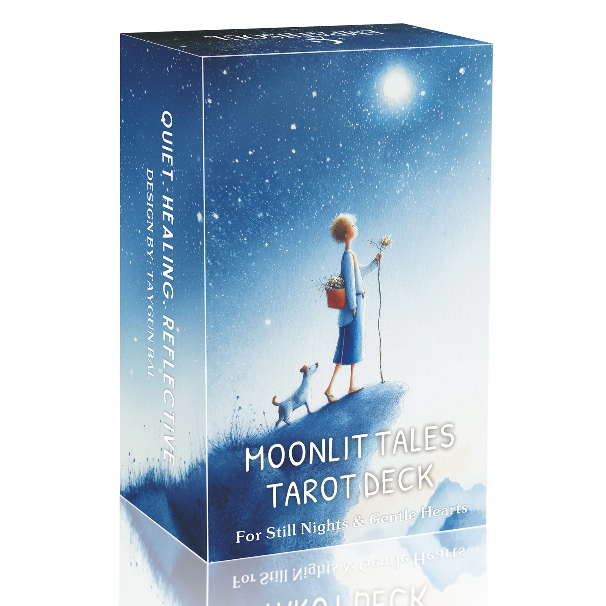 

Колода карт Таро Moonlit Tales, 78 оригинальных карт Таро с руководством, инструменты для гадания, игрушки для предсказаний, карточные игры, 14+