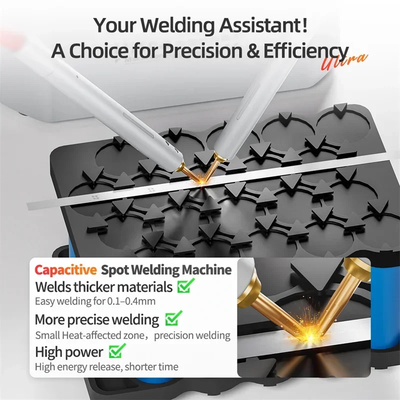 QIANLI Macaron Ultra Farah Saldatrice a punti capacitiva 5500W MAX 0.1 ~ 0.4mm Saldatrice a punti per riparazione veloce e facile