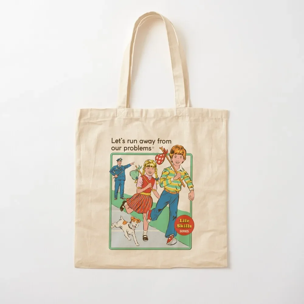 

Let's Run Away Tote Bag tote bag screen Big bag Canvas