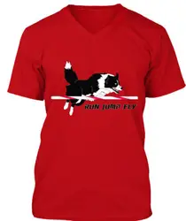 Dog Agility Border Collie Jumping T-Shirt Made in the USA Size S to 5XL