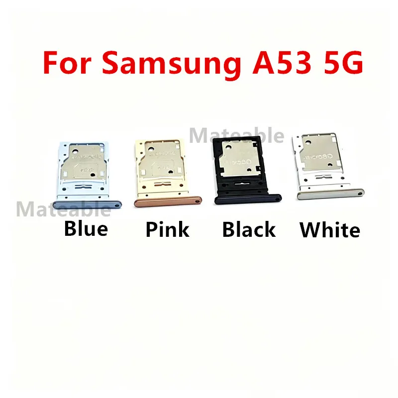 A536 Card Slots For Samsung Galaxy A53 5G Single Dual SIM Tray Adapters Socket Holder Replace Housing Repair Parts