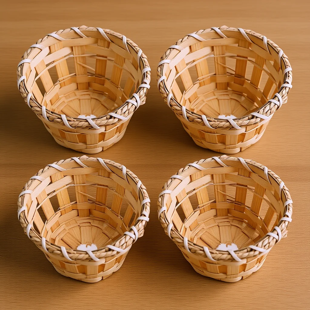 

Indoor Light Cover 4pcs Bamboo Drum Lamp Shade for Ceiling Pendant Table Lamps Universal Chandelier Shade Decorative Room Light