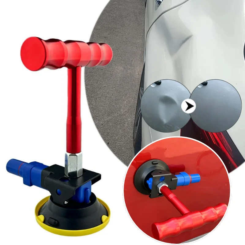 Powerful Vacuum Pump Car Dent Puller DIY Auto Body Hail Repair Tool Paintless Vacuum Suction Cup T Handle Car Dent Remover