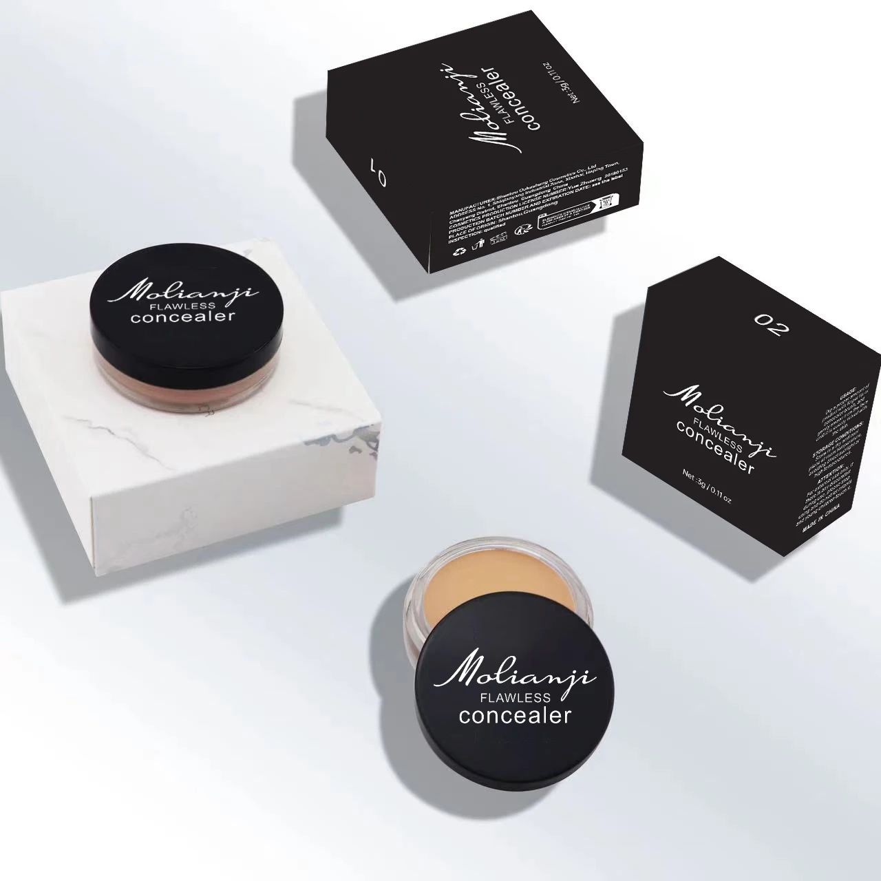 Corrector, corrector de cobertura total, efecto de maquillaje mate natural, base líquida resistente al agua y de larga duración, adecuado para Cov