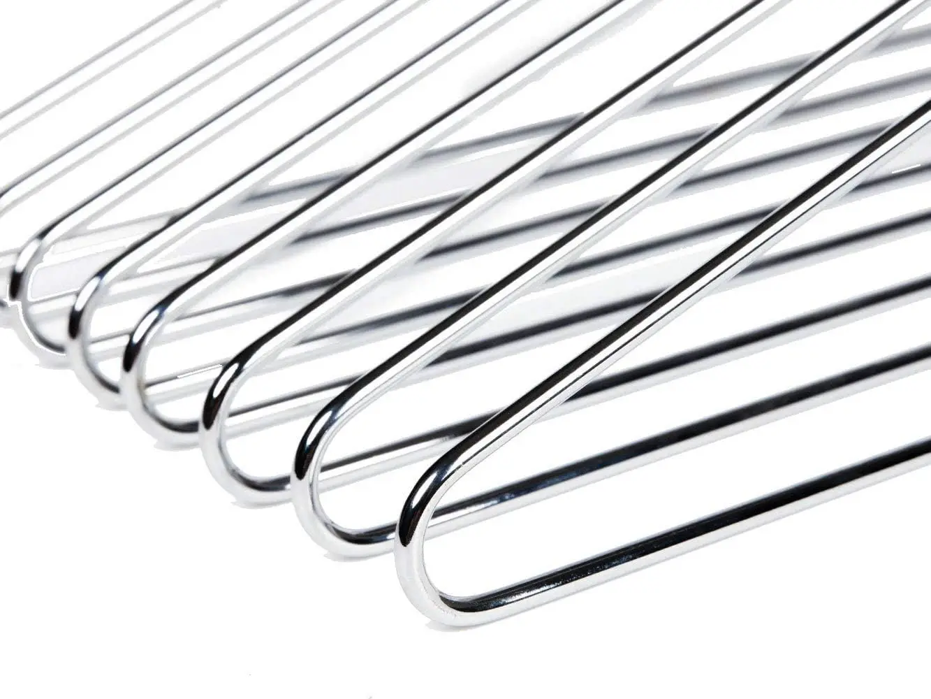 16 Pack 4mm Stainless Steel Wire Hangers Heavy Duty Non-Welded Chrome Metal Coat Hangers