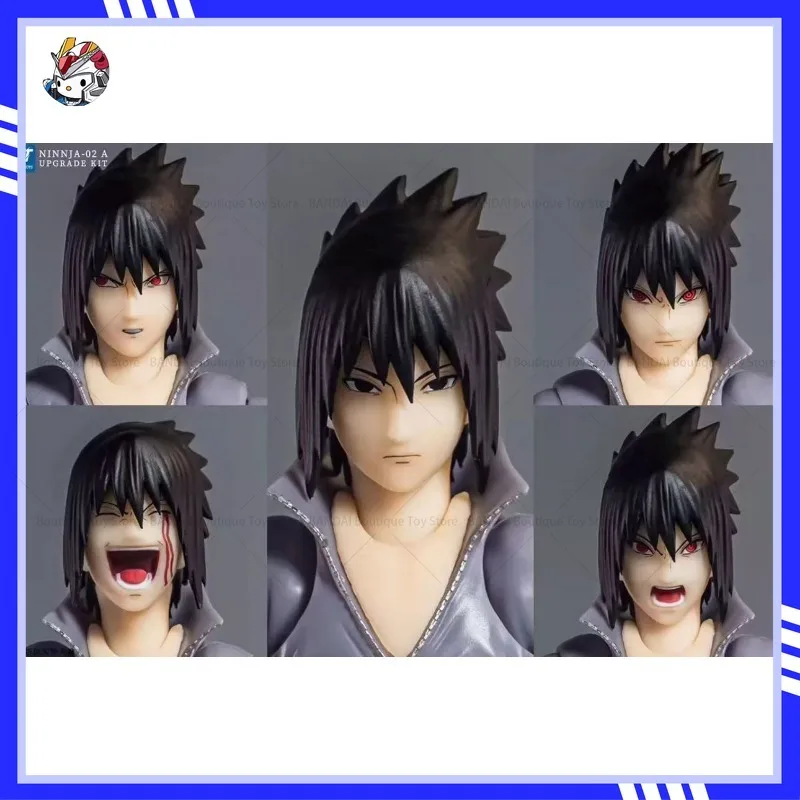 

in stock Arthur Toys Ninnja-02AB Naruto Uchiha Sasuke 2.0 Accessory Set Head Kit Naruto Anime Action Figure Model Toy
