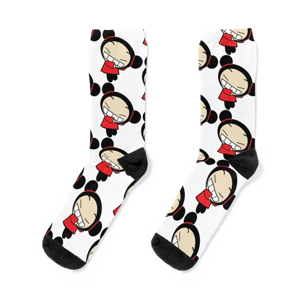 

Happy Pucca Socks Non-slip set Toe sports warm winter Girl'S Socks Men's