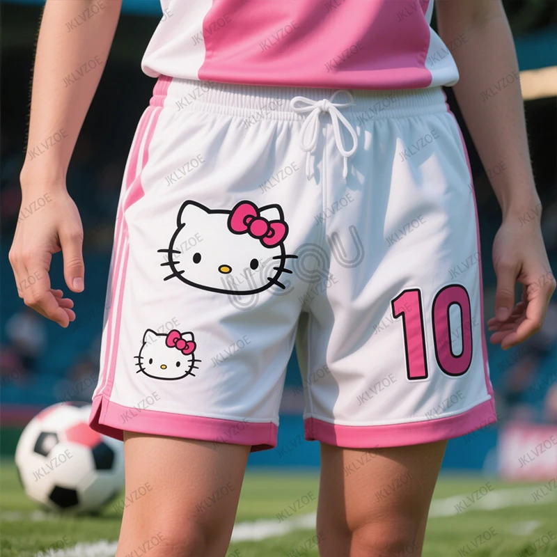 صيف جديد CHATGPT طبعة خاصة HelloKitty 10 طباعة كرة السلة النساء الرجال السراويل القصيرة جيرسي السراويل التدريب الرياضية غير رسمية
