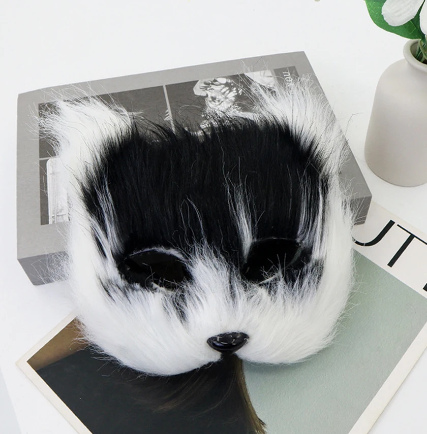 

Маска на половину лица на Хэллоуин, изысканный реквизит для вечеринки на Хэллоуин, маска для ушей, реалистичная женская маска для маскарадного костюма