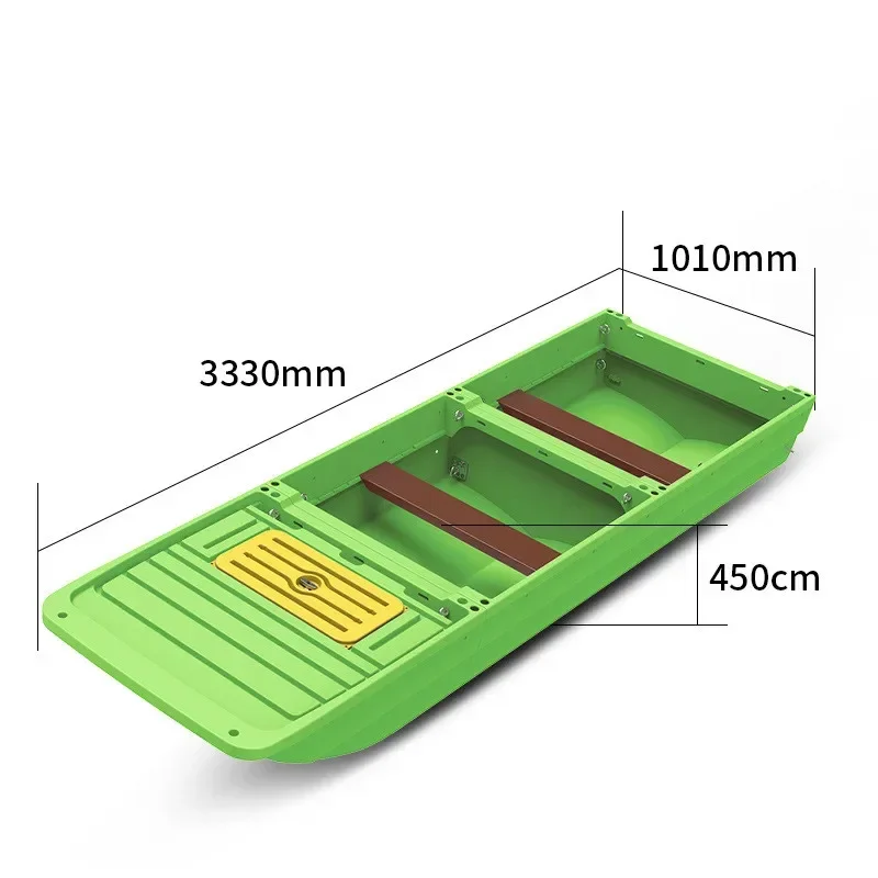 Fishing Boats Splicing Plastic Boat 3 Parts Folding Boat