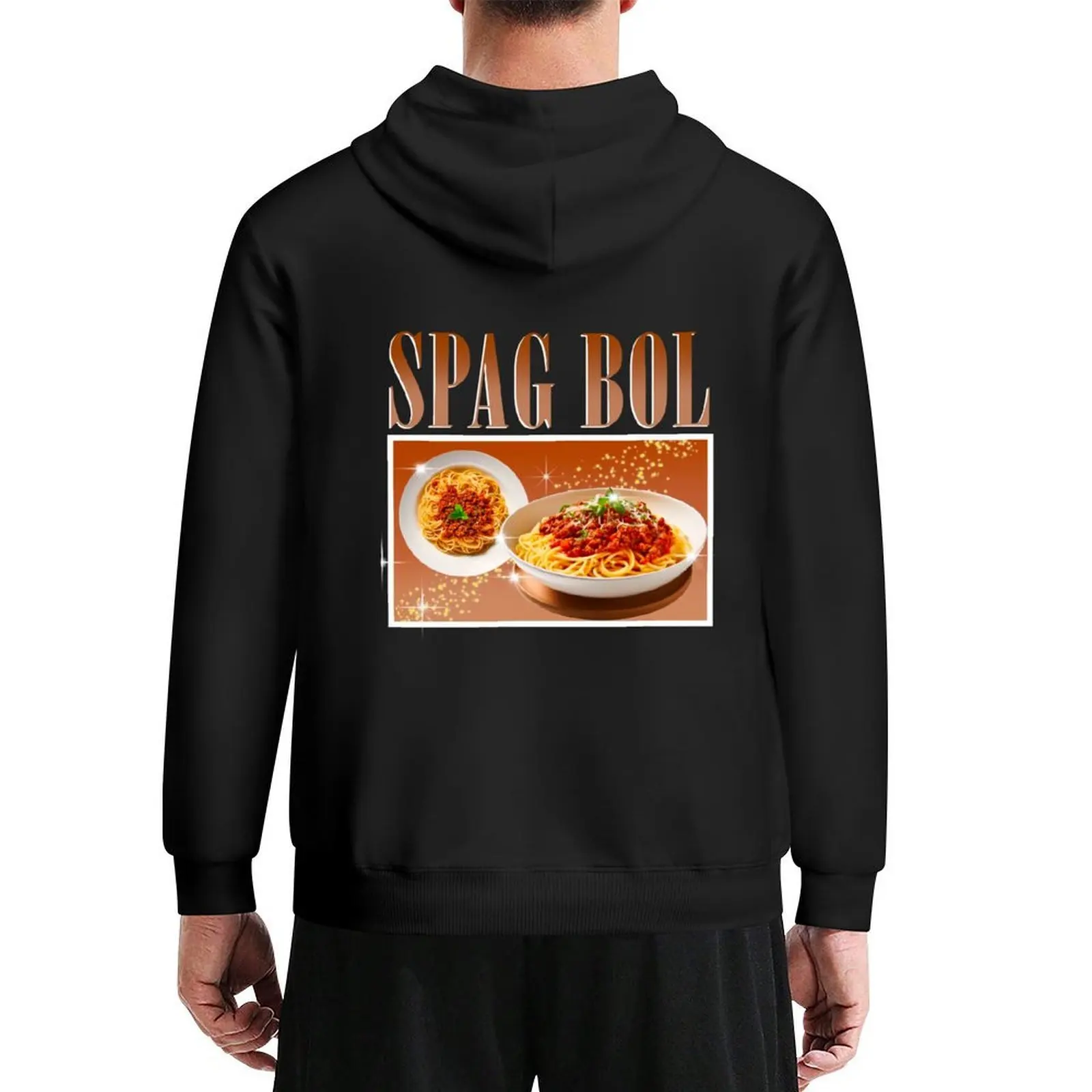Spag Bol 90's 프린트 후드티 블라우스 후드 셔츠 미적 의류 남성용 의류 후드티 및 스웨트셔츠의 새로운 제품