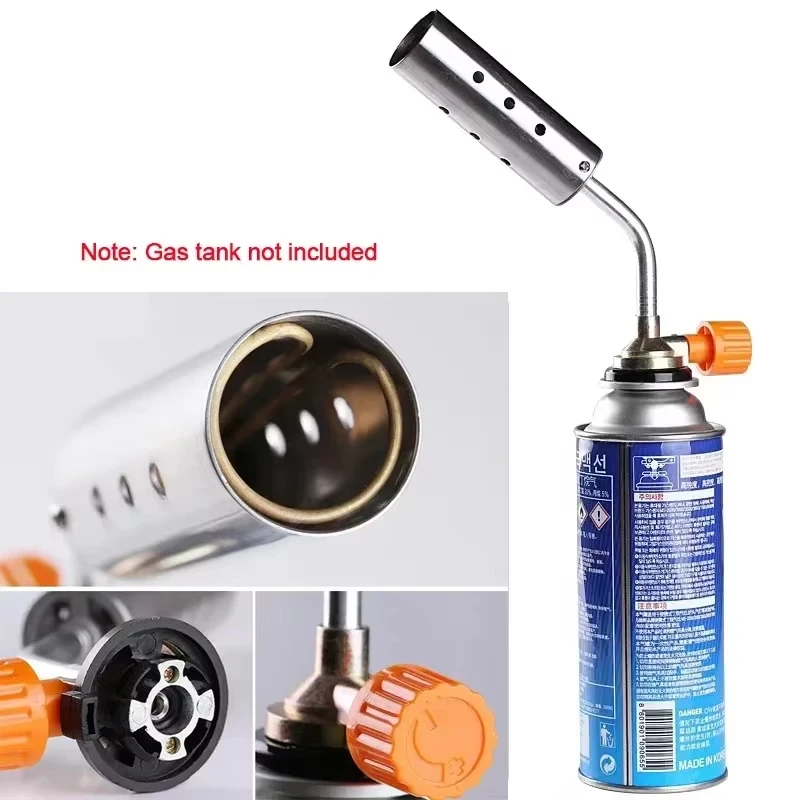 

Portable Gas Burner Torch Flame Gun Butane Burner Outdoor Camping Kitchen Lighter Welding Equipment Flamethrower Fire Starter