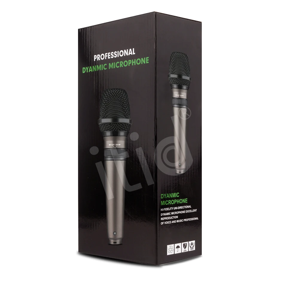 T-200 Metal Professional Vocal Dynamic Microphone Handheld Wired Karaoke Stereo Studio Singing Mic KTV Show Live Stage