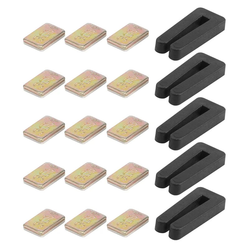 

WORTHOWN-60PCS Ceiling Fan Blade Balancing Kit, 15Pcs Resilient Fan Balance Clips And 45Pcs Metal Self-Adhesive 3G Weight
