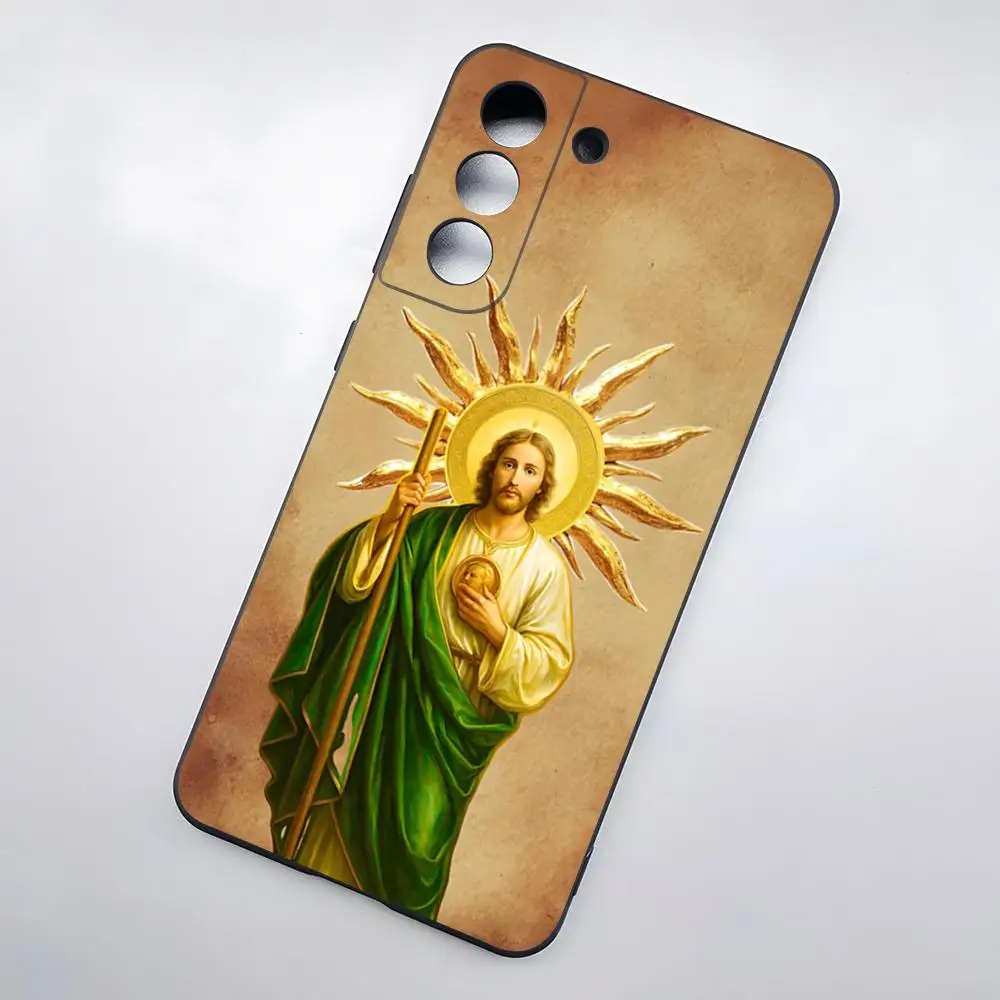 San Judas Tadeo Art Phone Case For Samsung S26 S25 Plus S20 S20 Plus S22 Ultra S23 FE S21 Plus S21 Ultra Soft Cover