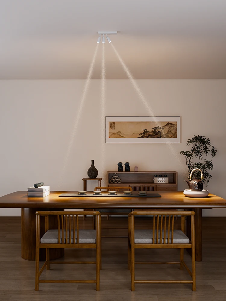 Led Focusing Spotlight Surface Mounted Small Beam Angel Spot Light Zoom Adjustable Degree Ceiling Lamp For Home Room Art Aisle