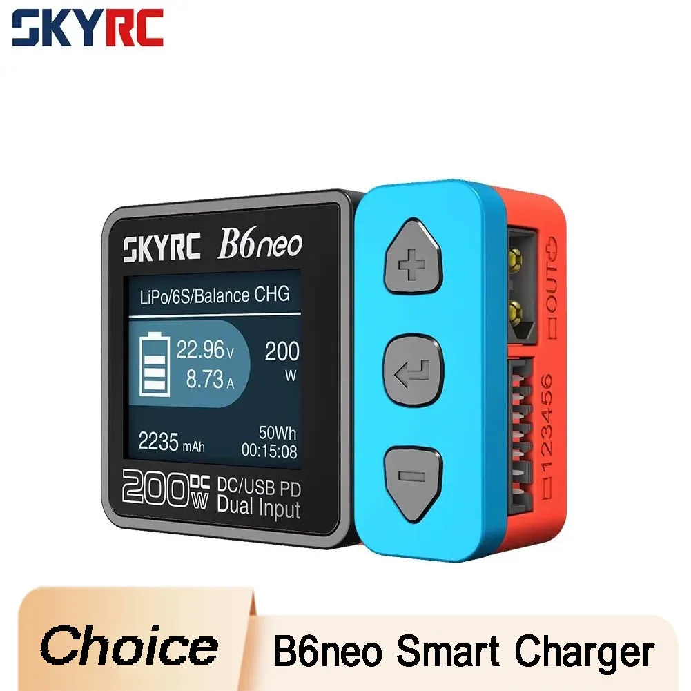 

SKYRC B6neo Smart Charger LiPo Balance Charger Discharger DC200W PD80W For RC Cars Boats Planes Drones Users