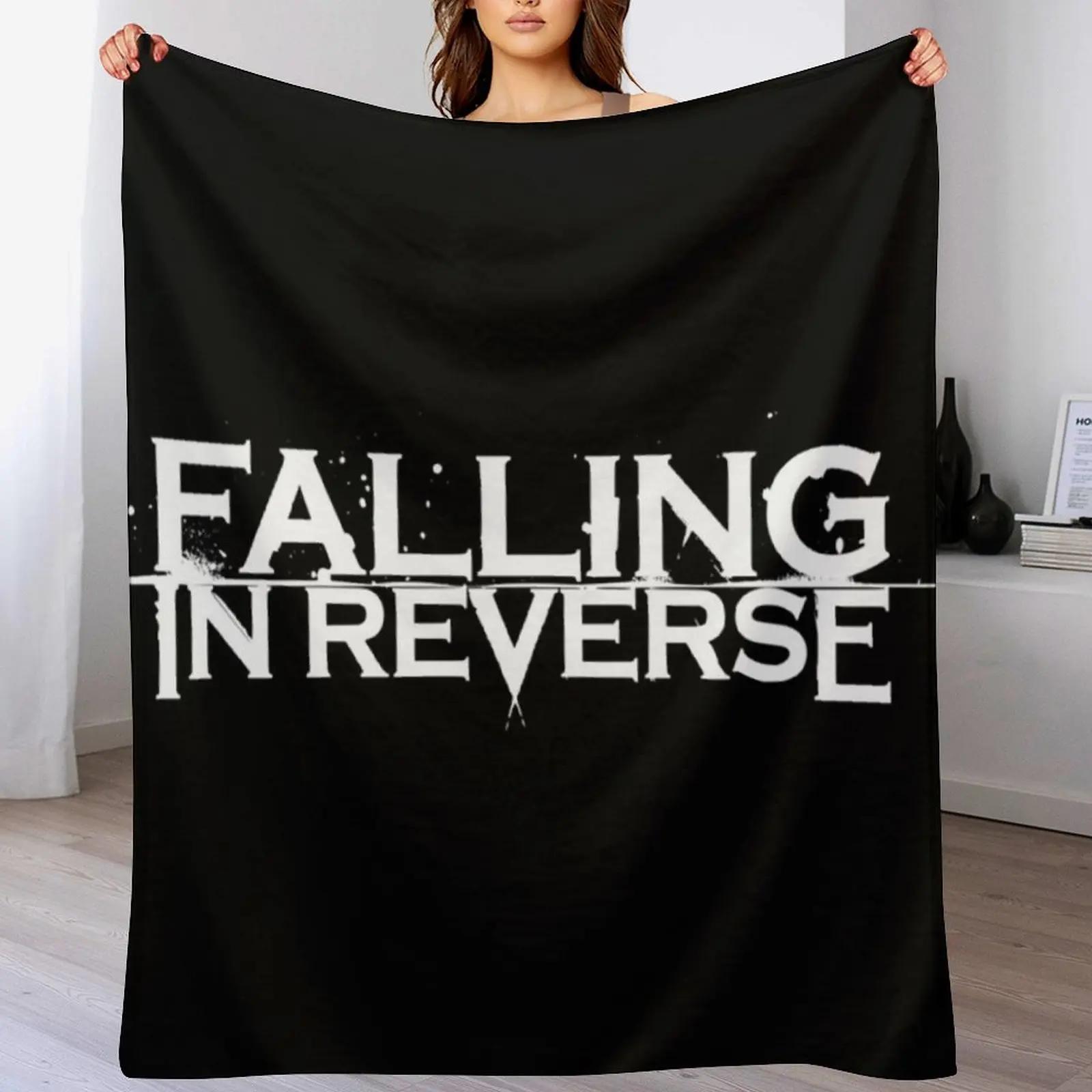 

Falling In Reverse logo Throw Blanket Winter beds Soft Weighted Large Blankets