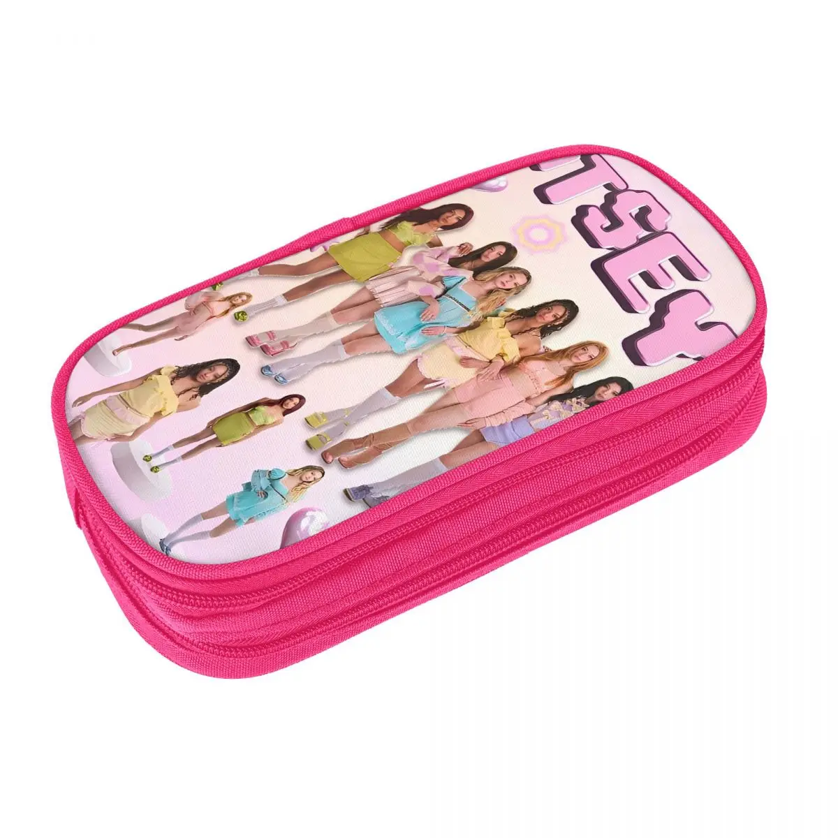 

Новые корейские пеналы KATSEYE Gnarly, пеналы для девочек и мальчиков, большие вместительные сумки-карандаши для студентов, школьные канцелярские принадлежности на молнии