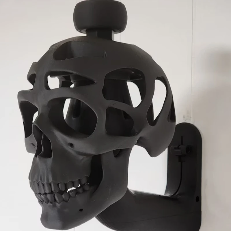 3D Skull Helmet Display Holder Motorcycle Helmet Skull Rack Creative Helmet Holder Gift For A Cyclist, Motorcyclist