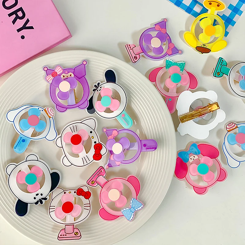 Kawaii Haarspeld Cartoon Haaraccessoires Schattige Super Schattige Acryl Meisje Dunne Flash Clip