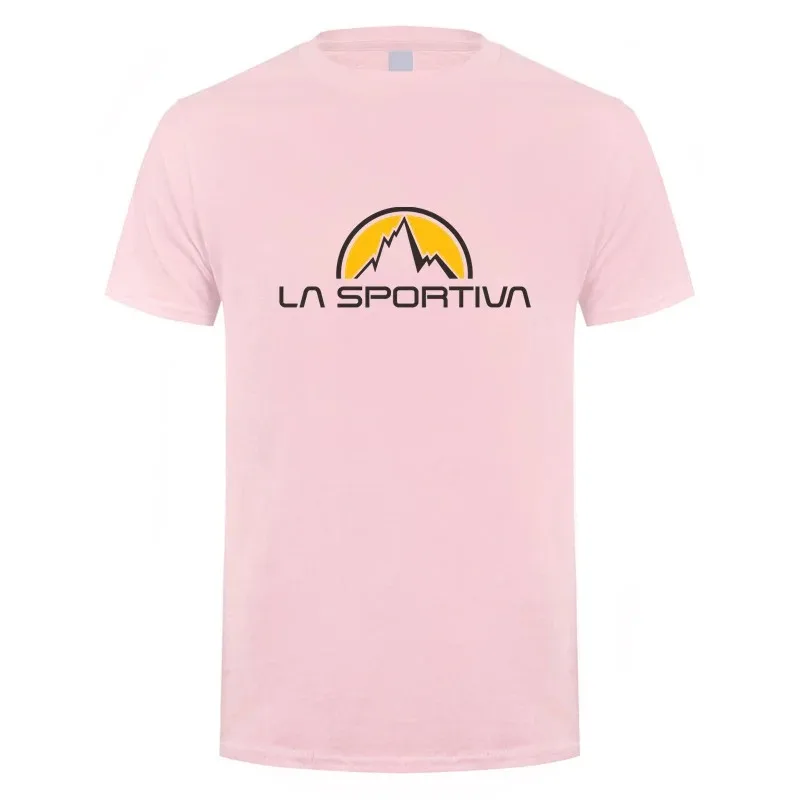 2024 La Sportiva, роскошная брендовая хлопковая футболка с графическим рисунком, унисекс, для мужчин и женщин, летние модные повседневные винтажные брендовые футболки с короткими рукавами в стиле ретро