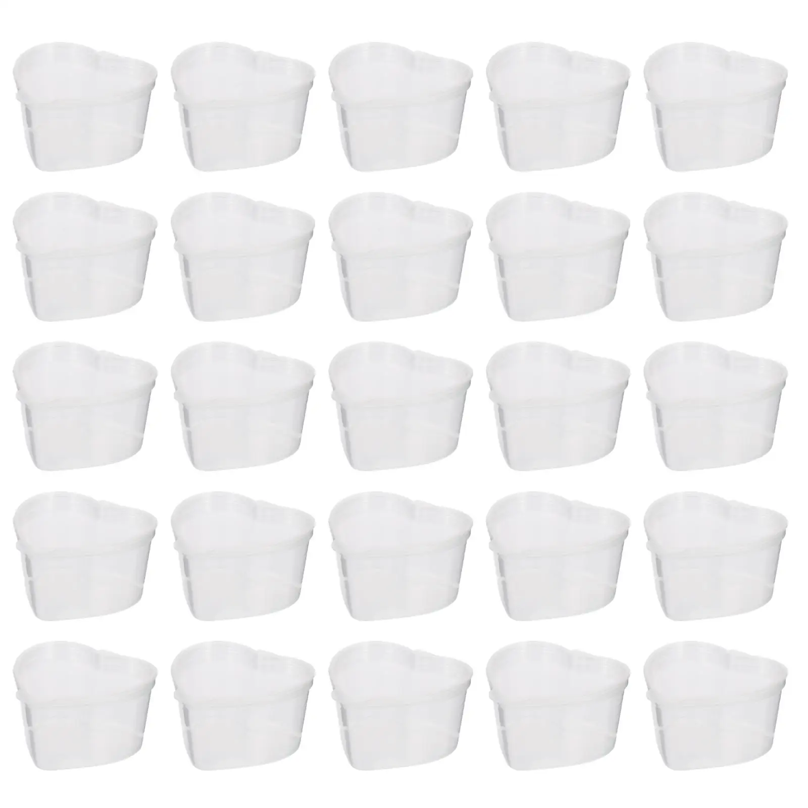 

50 PCS Measuring Cups Storage Jars Transparent Spice Container Condiment Containers
