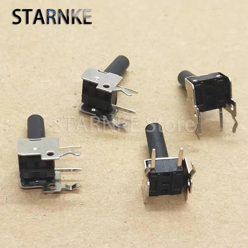 50PCS Tactile Tact Switch 6X6X13MM With Bracket 2Pins Horizontal Side Press Micro Switch 6*6*13 Push Button Switch